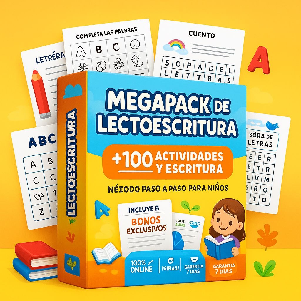 Mega Pack de Lectoescritura: Aprende a Leer en 30 Días